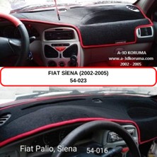 A-3DKORUMA Fiat Siena (2002-2005) Torpido Koruma Kılıfı 3d Koruyucu Halı Örtü