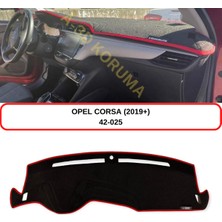 A-3DKORUMA Opel Corsa (2019 +) Torpido Koruma Kılıfı 3d Koruyucu Halı Örtü