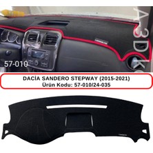 A-3DKORUMA Dacia Sandero Stepway (2015-2021) Torpido  Koruma Kılıfı / 3d Koruyucu Halı / Örtü