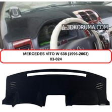 A-3DKORUMA Mercedes -Benz Vito W638 (1996-2003) Torpido Koruma Kılıfı 3d Koruyucu Halı Örtü