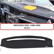 A-3DKORUMA Mercedes -Benz W201 (1982-1993) Torpido Koruma Kılıfı 3d Koruyucu Halı Örtü