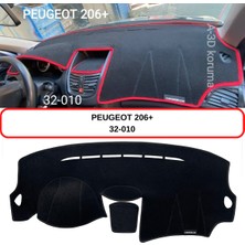 A-3DKORUMA Peugeot 206+ Torpido Koruma Kılıfı 3d Koruyucu Halı Örtü