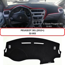 A-3DKORUMA Peugeot 301(2012+) Torpido  Koruma Kılıfı / 3d Koruyucu Halı / Örtü