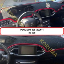 A-3DKORUMA Peugeot 308 (2020+) Torpido Koruma Kılıfı 3d Koruyucu Halı Örtü