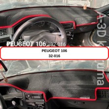 A-3DKORUMA Peugeot 106 Torpido Koruma Kılıfı 3d Koruyucu Halı Örtü