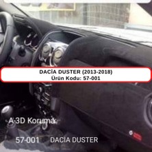 A-3DKORUMA Dacia Duster (2013-2018) Torpido Koruma Kılıfı 3d Koruyucu Halı Örtü