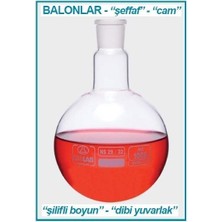 Isolab 030.02.053 Balon - Cam - Dibi Yuvarlak - Şilifli - 50 ml - NS29/32 (1 Adet)