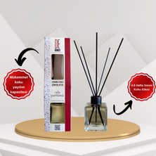 De Parfum Vanilyalı Çikolata Kokulu Dekoratif 100 ml Bambu Çubuklu Oda Kokusu