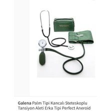 Galena Palm Tipi Kancalı Steteskoplu Tansiyon Aleti Erka Tipi Perfect Aneroid