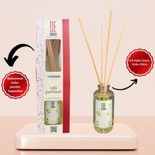 De Parfum Yasemin Çiçeği Kokulu Dekoratif 100 ml Bambu Çubuklu Oda Kokusu