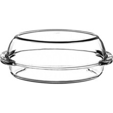 Paşabahçe 59032 Kapaklı Borcam Oval Fırın Kabı 1800 Cc