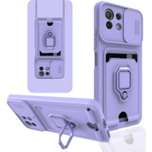 Tech Gross Techgross Xiaomi Mi 11 Lite Kılıf Zuma Kartvizitli Yüzüklü Silikon - Lila