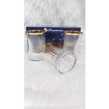 Paşabahçe 42901 Elysıa Yaldızlı 6'Lı Çay Bardağı