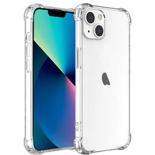 Toritr Iphone Darbe Önleyici Köşe ve Kamera Korumalı Anti Drop Şeffaf Silikon Kılıf Sararmaz