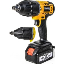 Bulldozer Dört Kafalı Kömürsüz Motor Makine Set Çift Akü 48V Akülü Taşlama Makinesi