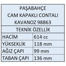 Paşabahçe 98863 Cam Kapaklı Contalı Kavanoz 4 Adet