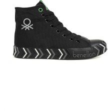 Benetton® | BN-30636-3374 Siyah Siyah - Çocuk Spor Ayakkabı