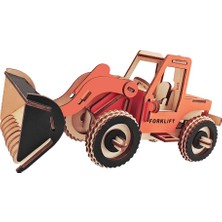 Flower World 3D Ahşap Forklift (Yurt Dışından)