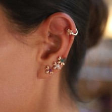 By Golden House Bal Arısı Çivi Küpe