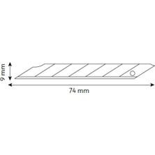 Vıp-Tec Metal Profesyonel 9mm Maket Bıçağı Yerli Üretim