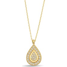 ÇGK KUYUMCULUK Damla Altın Kolye CGKKLY029