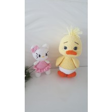 Design By Oykum Amigurumi Uyku Arkadaşı Ikili Oyuncak Ördek ve Hello Kitty