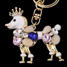 Elodie Moda Akrilik Rhinestone Köpek Kolye Çanta Anahtar (Yurt Dışından)