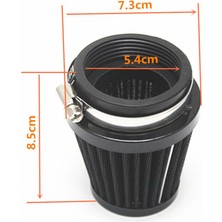 Wetnwind 2 Adet Motosiklet Hava Emme Filtresi 54Mm Yuvarlak Konik Kelepçe Filtresi  (Yurt Dışından)