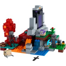 LEGO® Minecraft# Yıkılmış Geçit 21172 -8 Yaş ve Üzeri Macera Oyunları Seven Çocuklar için Steve ve Wither İskeleti İçeren Yaratıcı Oyuncak Yapım Seti (316 Parça)