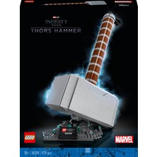 LEGO® Marvel Thor#un Çekici 76209 - Süper Kahraman Hayranı Yetişkinler için Mjölnir İçeren Koleksiyonluk Model Yapım Seti (979 Parça)