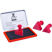 Profisher Mühür Kauçuk Alaşım Kırmızı Kaşe Üçgen 25X25MM