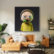 SML Tablo Rick And Morty Pickle Rick Efsane Çizgi Dizi Kanvas Tablo