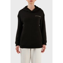 Ea7 Logolu Regular Fit Kapüşonlu Pamuk Kalın Kışlık Sweat Bayan Sweat 6LTM13 Tjgdz 1200