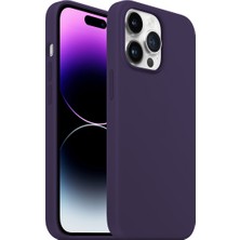 Buff iPhone 14 Pro Max Rubber Fit Kılıf Purple