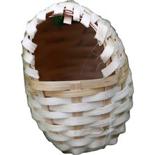 Nest Birdhouse El Dokumalı Açık Yüzgeçler Kafes Yatak L (Yurt Dışından)