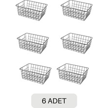 Armarks 6 Adet Tel Sepet, Masaüstü Organizer, Organizer Sepet, Düzenleyici Organizer, Dolap Içi Organizer