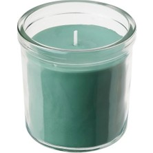 IKEA Bardakta Çimen Kokulu Mum (Açık Yeşil)