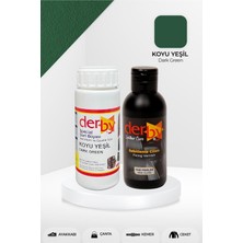 EKS Ticaret Derby Special Koyu Yeşil Deri Boyası ve Cilası 100 ml - 2'li Set / Mont Eşya Çanta Deri Boyası