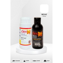 EKS Ticaret Derby Special Beyaz Deri Boyası ve Cilası 100 ml - 2'li Set / Mont Eşya Çanta Deri Boyası