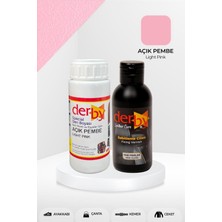 EKS Ticaret Derby Special Açık Pembe Deri Boyası ve Cilası 100 ml - 2'li Set / Mont Eşya Çanta Deri Boyası