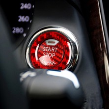 La Babite Araba Motoru Düğmesi Kapağı Q50 Için Baskı Düğmesi Kırmızı (Yurt Dışından)