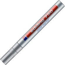 EKS Ticaret Edding 750 Markör Dekor Boya Kalemi 2-4 mm Gümüş Yuvarlak Uçlu (10 Lu Paket)