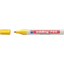 EKS Ticaret Edding 750 Markör (Dekor) Boya Kalemi 2-4 mm Sarı Yuvarlak Uçlu (10 Lu Kutu)