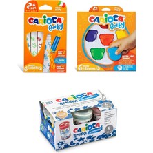 Carioca 6'lı Keçeli Kalem - Guaj BOYA(25ML) - 6'lı Teddy Pastel Boya (Bebek Boya Seti)