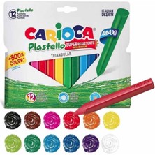 Carioca Jumbo Üçgen Yıkanabilir Pastel Boya 12'li