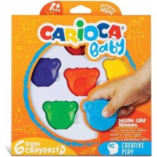 Carioca Teddy Bebek Crayons 6'lı