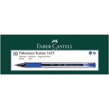EKS Ticaret Faber Castell Faber-Castell 1425 0 7 mm Iğne Uç Tükenmez Mavi 10'lu Kutu