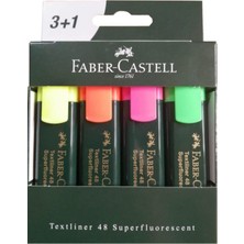 EKS Ticaret Faber Castell Siyah Gövde 4 Renk 1548 Fosforlu Kalem