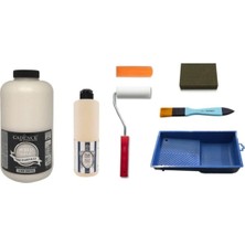 Cadence Boya Cadence 2 Litre Dantel Boya 500ML Taş Vernik Set