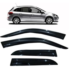 Carda Renault Clio Grandtour Cam Rüzgarlığı Clio 3 Sw 2008-2012 Tam Uyumlu Parlak Siyah